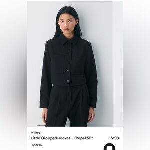 Aritzia Wilfred little Cropped jacket